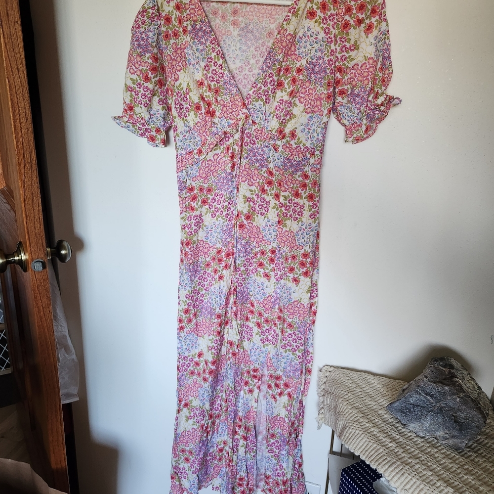 Pink flower dress